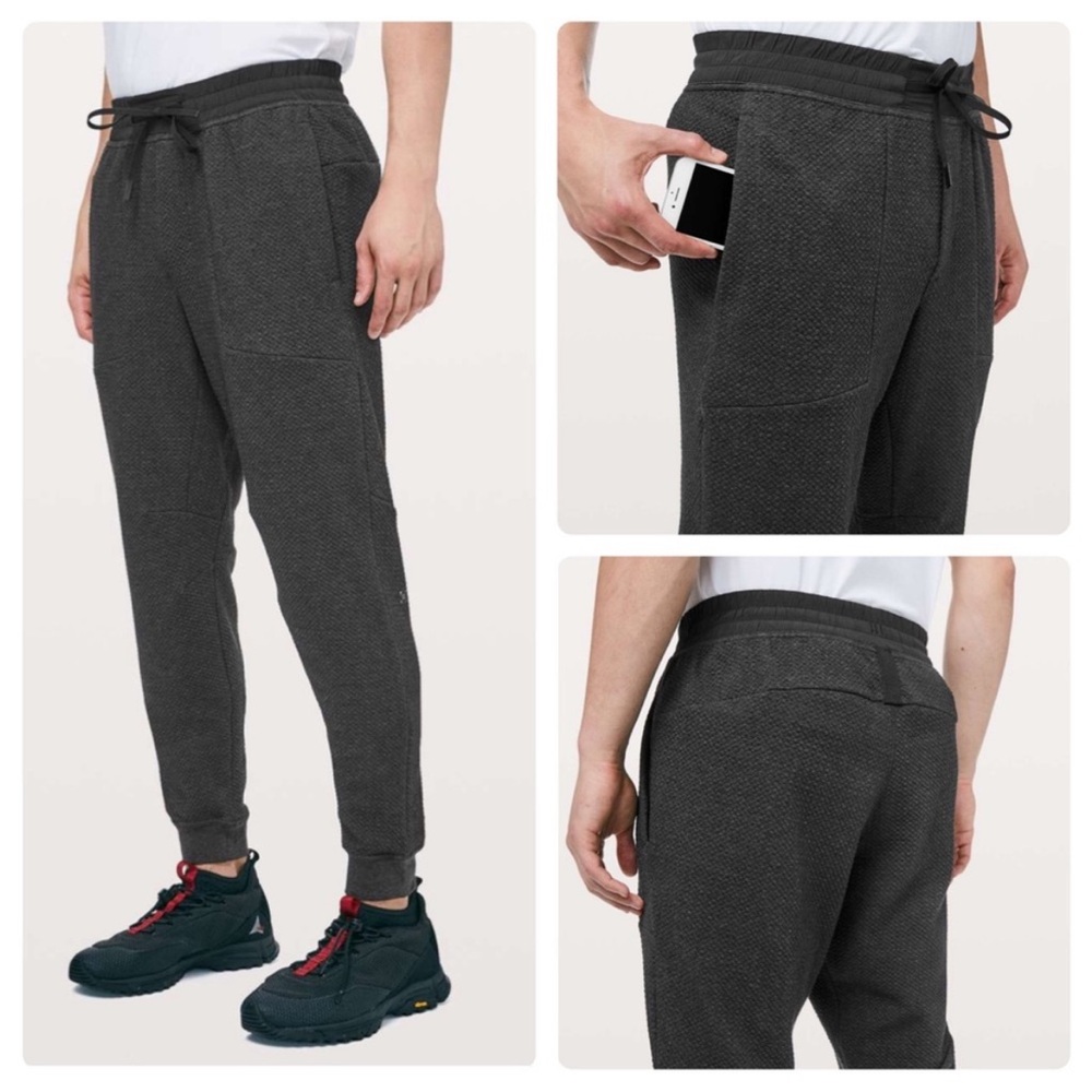 Lululemon At Ease Jogger in Heathered Black